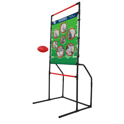Sport Squad Endzone Challenge - 2-in-1 Football Toss and Flying Disc Toss Outdoor Game - Backyard Fun and Lawn Toy for Kids and Teens Sportsquad