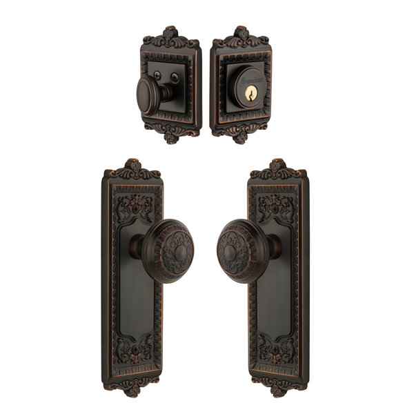 Windsor Keyed Door Knob by Grandeur