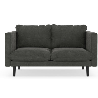 Courtemanche Micro Suede Loveseat Foundry Select Finish Black Courtemanche Micro Suede Loveseat