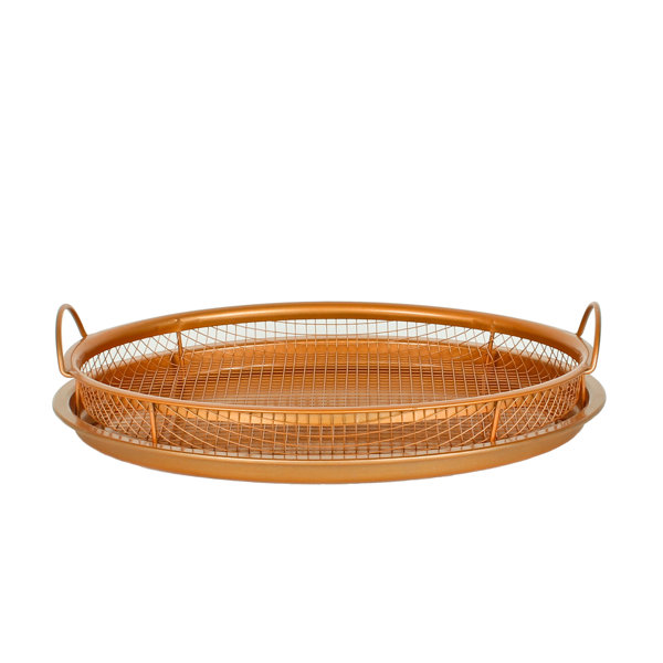 Original Copper Pan Non-Stick Crisper Tray - Air Fryer, 12” by Master Pan| @ $19.95