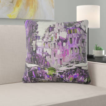 East Urban Home Peacock Feathers Throw Pillow Wayfair