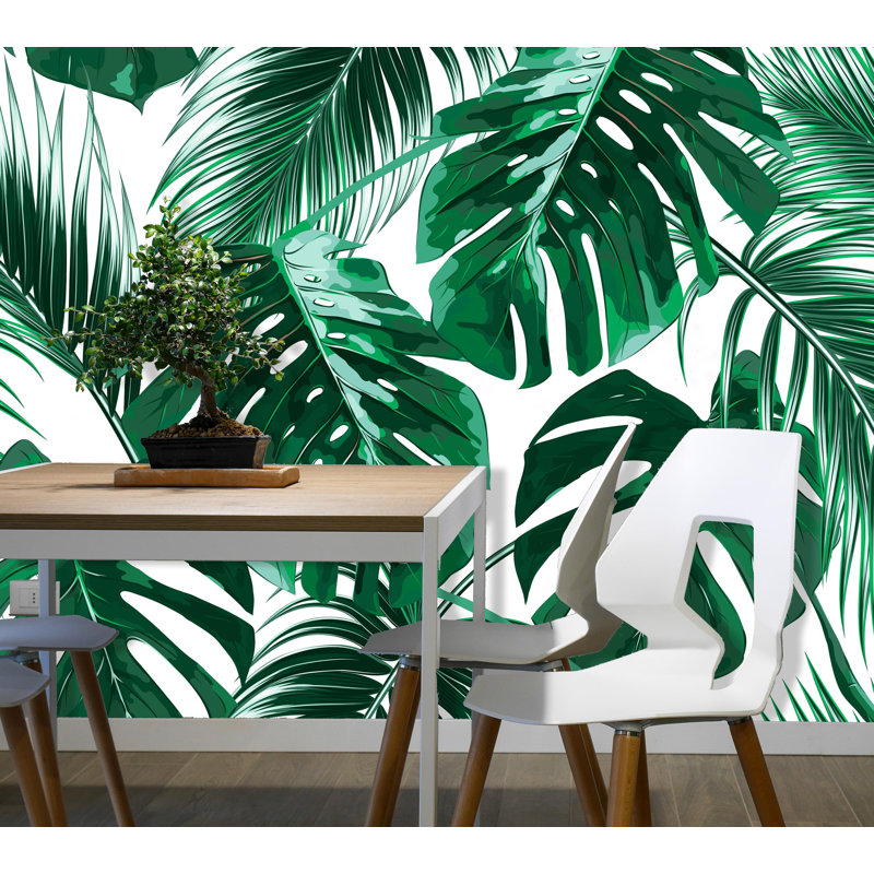 Bay Isle Home Agnon Removable Tropical Palm Leaves 3 92 L X 75 W