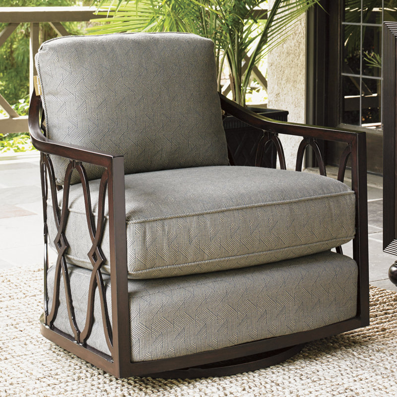 Tommy Bahama Outdoor Royal Kahala Swivel Patio Chair With Cushions Royal Kahala Swivel Patio Chair With Cushions