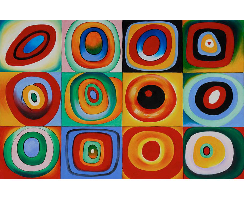 George Oliver Farbstudie Quadrate By Wassily Kandinsky Painting Print On Wrapped Canvas Reviews Wayfair Co Uk