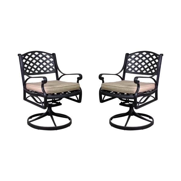 Amelio Patio Chair with Cushion (Set of 2) by Darby Home Co