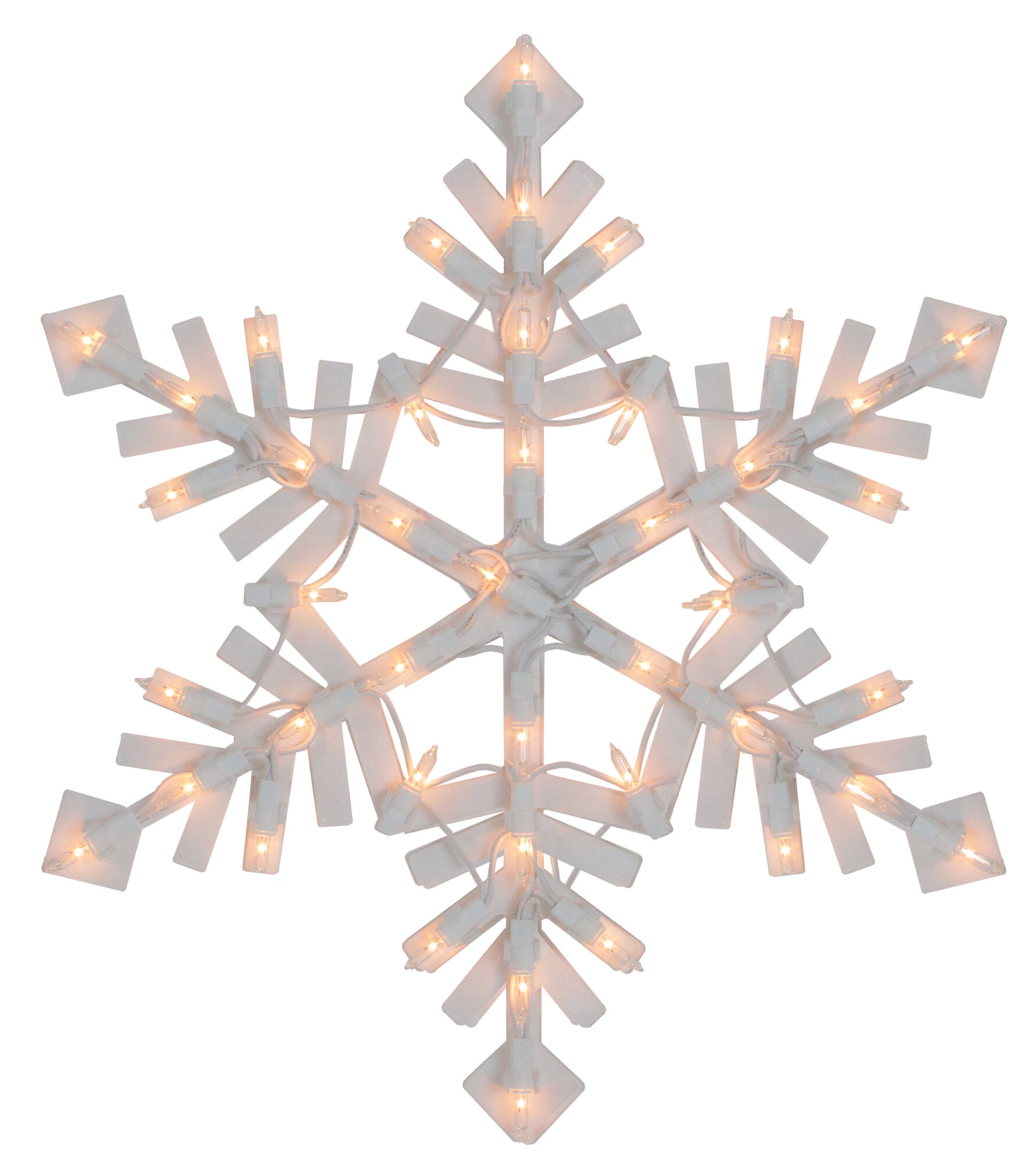 The Holiday Aisle Snowflake 43 Light Lighted Window Decor