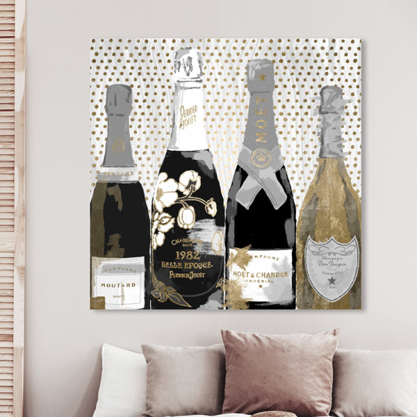 Modern Contemporary Canvas Wall Art Wine Bottle Allmodern