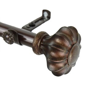 Flair Single Curtain Rod and Hardware Set