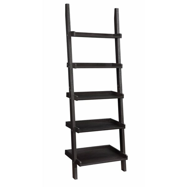Review Holbert Sleek Wooden Ladder Bookcase