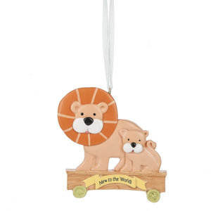 New to the World Lion Hanging Figurine