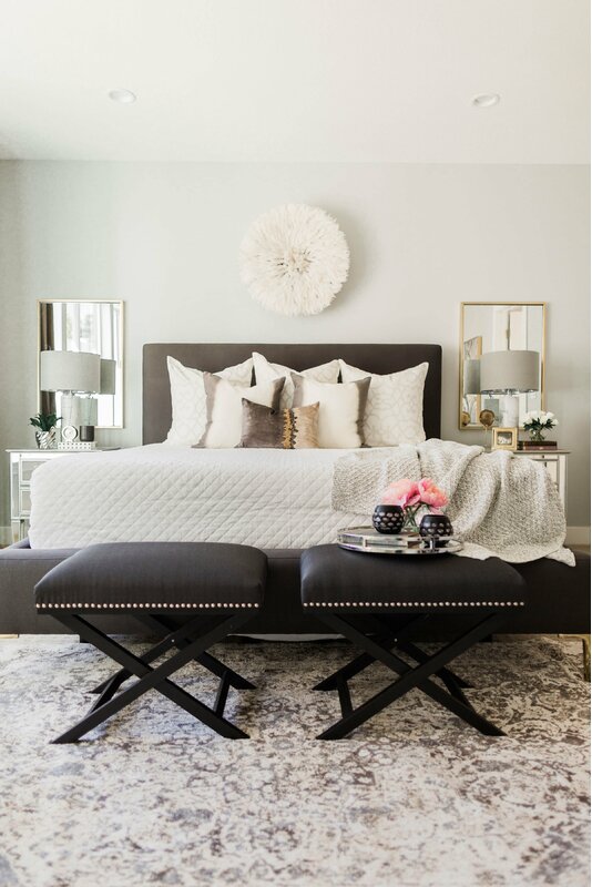 Glam Bedroom Design Photo by Andrea West Design