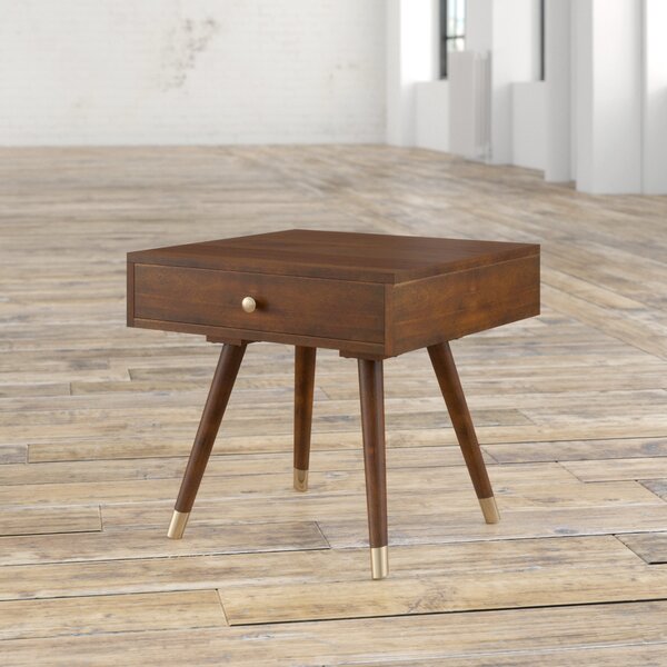 Levinson End Table With Storage By Mercury Row