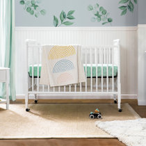 white spindle crib