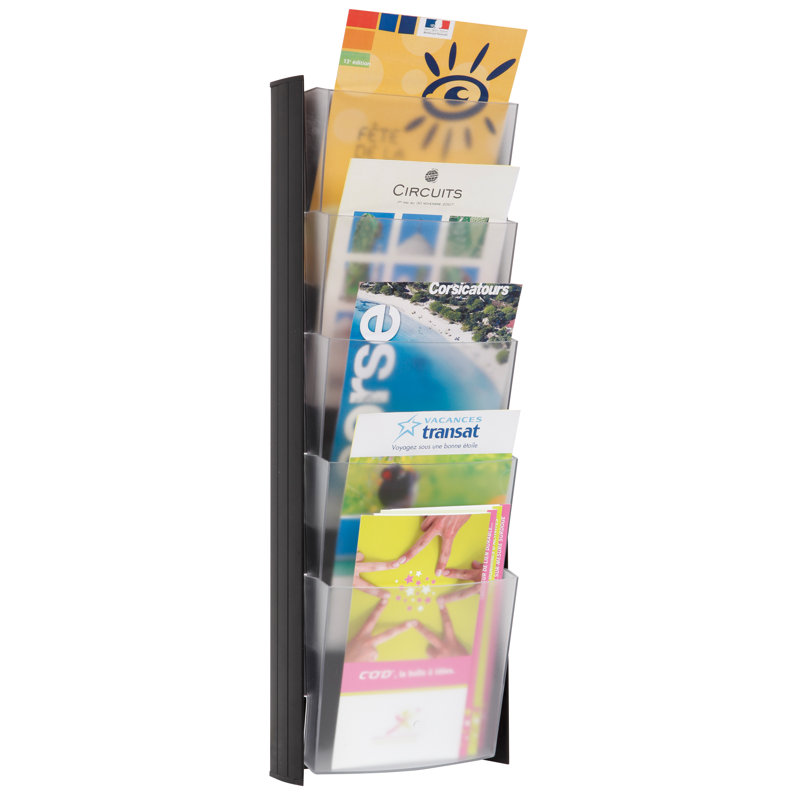 Wall mounted Brochure and Pamphlet Rack