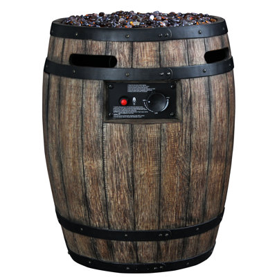 Homcomfort Whiskey Barrel Stainless Steel Propane Fire Pit Wayfair
