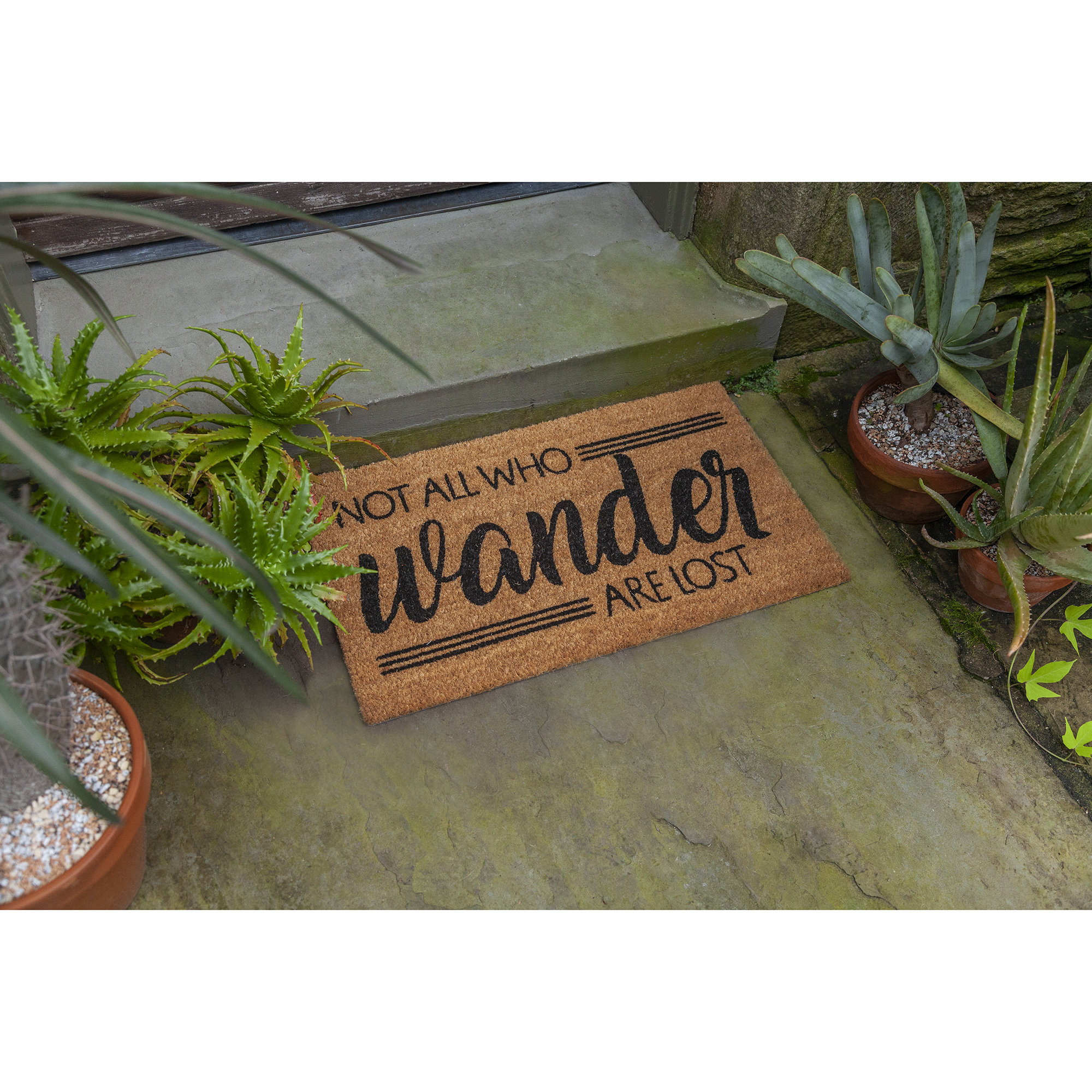 Schlater Not All Who Wander 28 In X 17 In Non Slip Outdoor Door