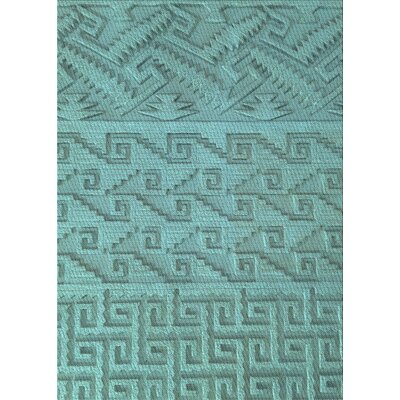 Horning Wool Blue Area Rug East Urban Home Rug Size: Rectangle 8' x 12'