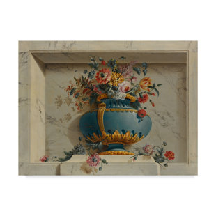 Art Niche Decor Wayfair Vase Of Flowers In A Niche 1763 79 Graphic Art Print On Wred Canvas