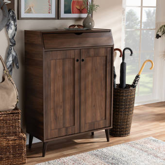 Rebrilliant 15 Pair Shoe Storage Cabinet Reviews Wayfair Ca