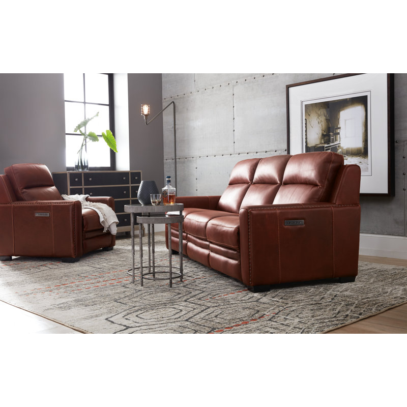 Hooker Furniture Aviator Reclining Leather Configurable Living Room Set Reviews Perigold