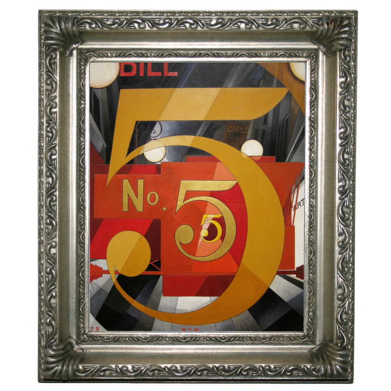 Red Barrel Studio The Figure 5 In Gold 1928 Framed Graphic Art