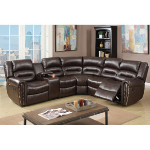 Reclining Sectionals You Ll Love Wayfair Eisenman 3 Piece Reclining Sectional Set