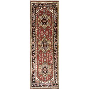 One-of-a-Kind Serapi Heritage Hand-Knotted Red/Beige Area Rug