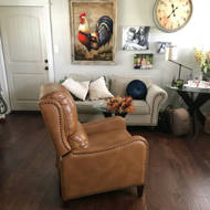 bipasha genuine leather manual recliner