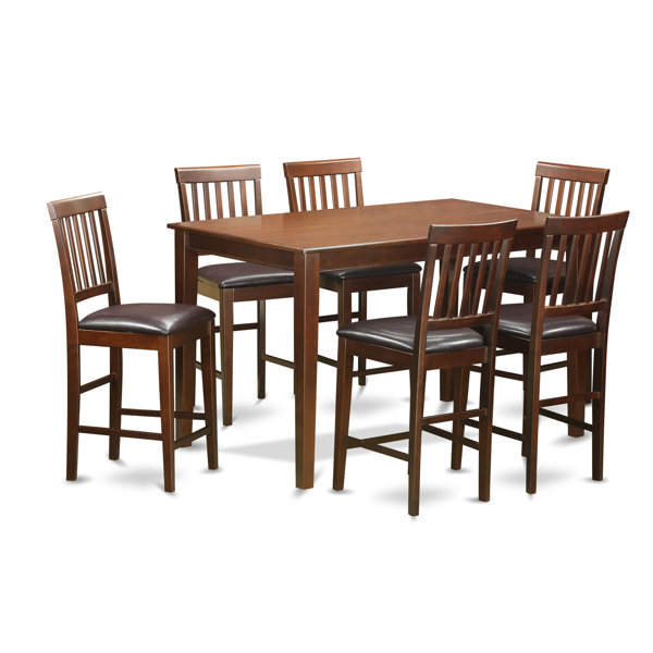 7 Piece Counter Height Dining Set By Wooden Importers