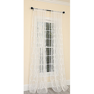 Clear Vinyl Curtains Wayfair Krystal Clear Embroidered Sheer Rod Pocket Single Curtain Panel