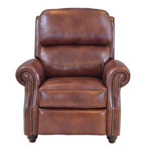 Farina Leather Manual Recliner by Red ..