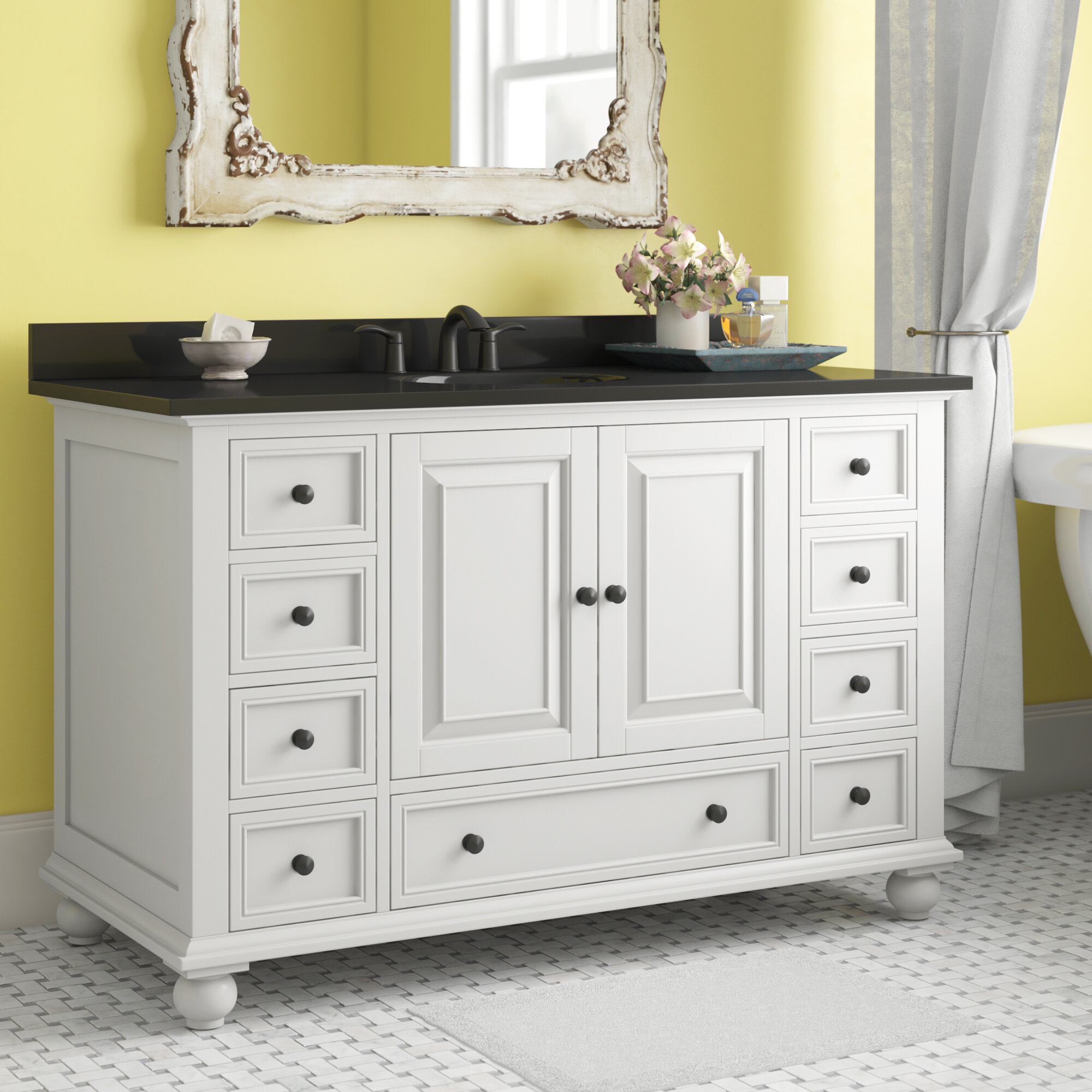 Gracie Oaks Samoset 48 Single Modern Bathroom Vanity Set