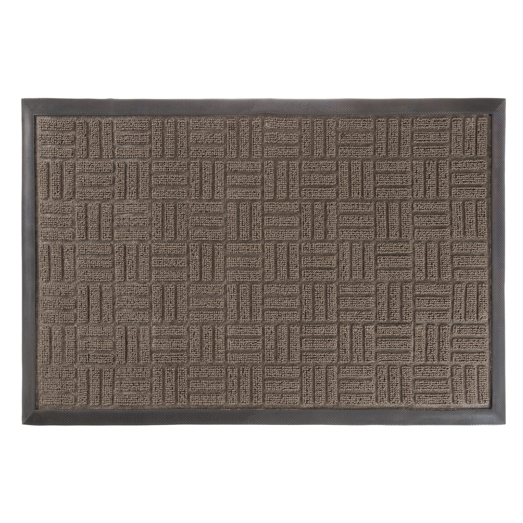 Winston Porter Mcgowan Parquet Welcome Non Slip Outdoor Door Mat