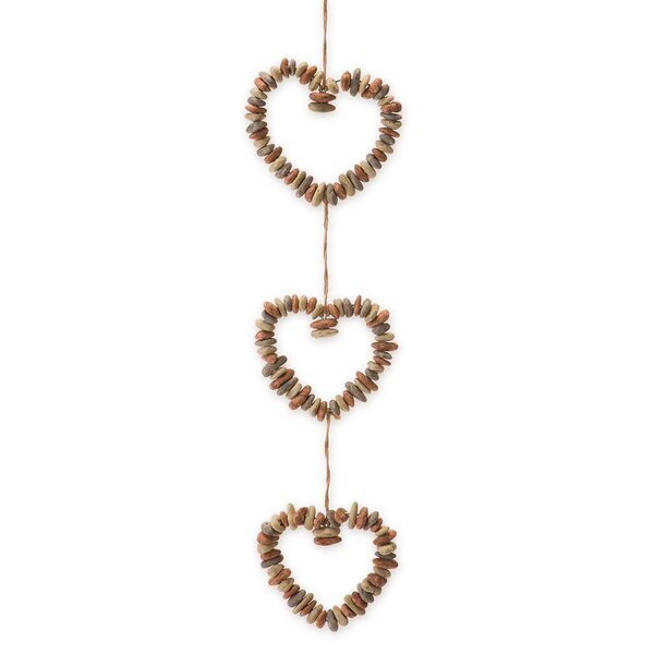 Hanging Rock Heart Wreath Trio by Wind & Weather
