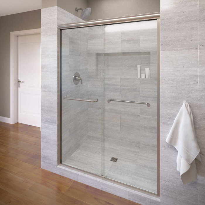 Basco Infinity 59 X 70 Bypass Semi Frameless Shower Door