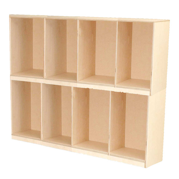 2 Tier 4 Wide School Locker by Wood Designs
