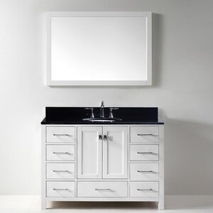 Melba 49 Single Bathroom Vanity Set with Mirror