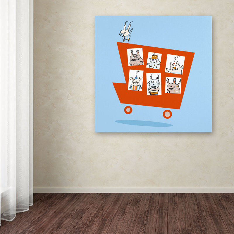 Trademark Art Monster Truck By Carla Martell Painting Print On