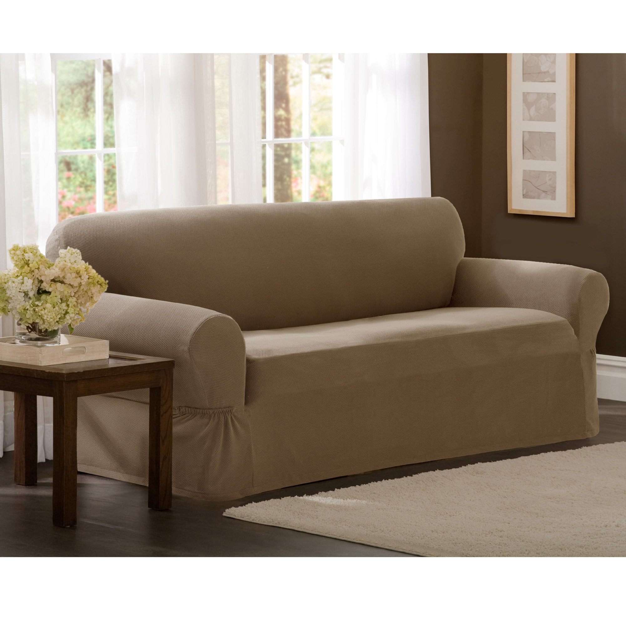 Darby Home Co Box Cushion Sofa Slipcover Reviews Wayfair
