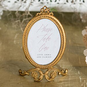 Small Oval Baroque Picture Frame