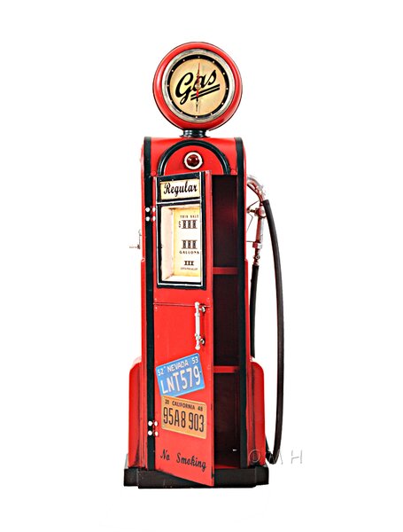 Decorative Gas Pump with Clock 1:4 by Old Modern Handicrafts