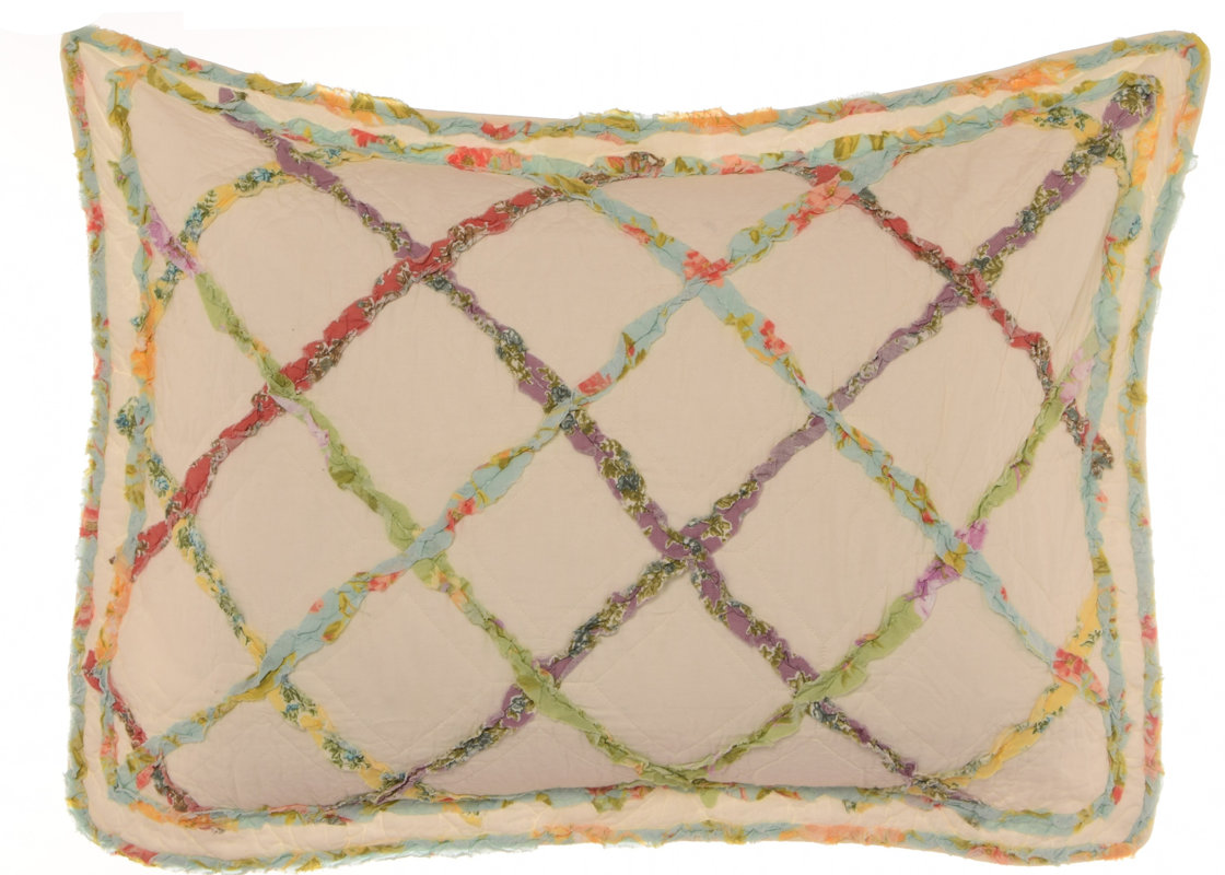 Laura Ashley Home Ruffled Garden Cotton Reversible Quilt by Laura