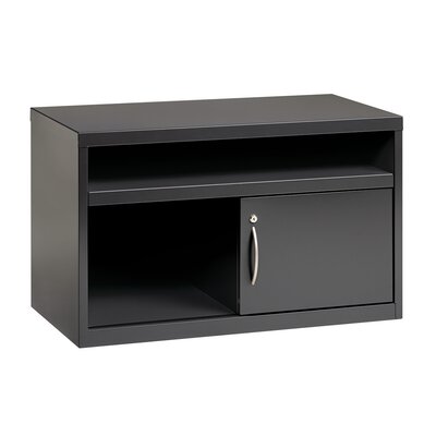 Barreto 1 Door Credenza Comm Office Color Charcoal