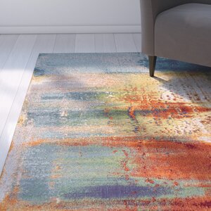 Dunmore Luminous Red/Blue Area Rug