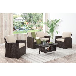 Kingsbury 4 Piece Sofa Set with Cushions