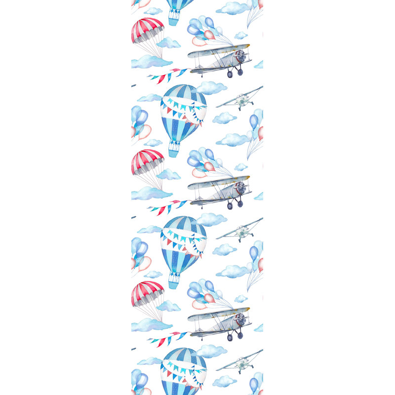 Zoomie Kids Vihaan Removable Watercolor Balloons Nursery Wallpaper