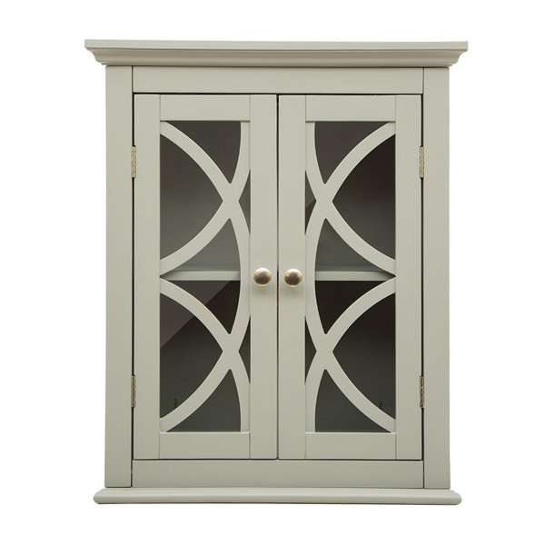 Wooden Storage 20 W x 24 H Wall Mounted Cabinet by Glitzhome