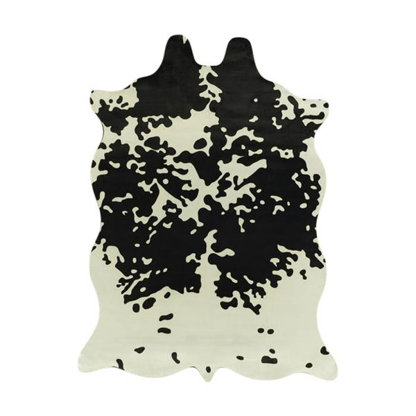 Chanler White/Black Area Rug by Bloomsbury Market