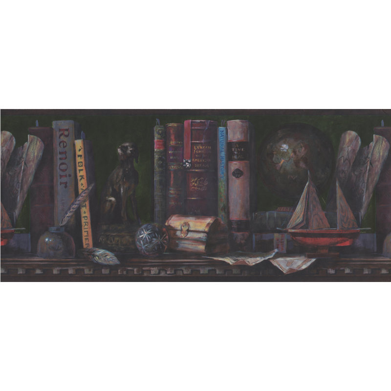 Winston Porter Duluth Bookshelf Inkwell 15 L X 10 5 W Wallpaper