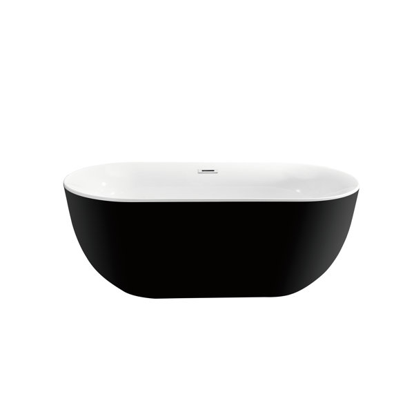 59 x 28.3 Freestanding Soaking Bathtub by Wildon Home ®